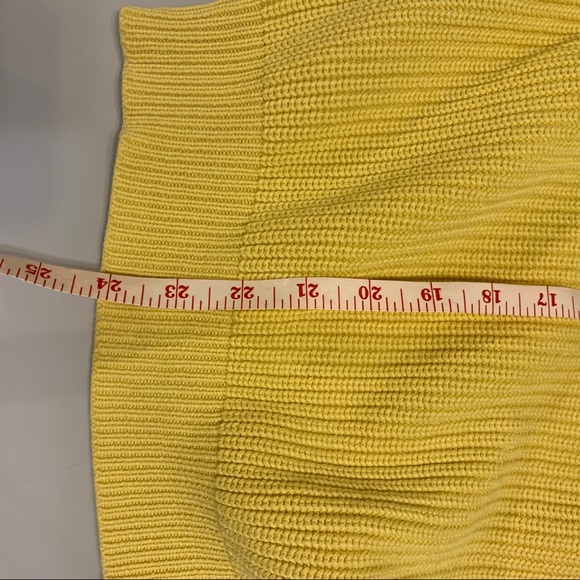 Lands End Comfy Yellow Sweater - Boyfriend Fit - Picture 7 of 8